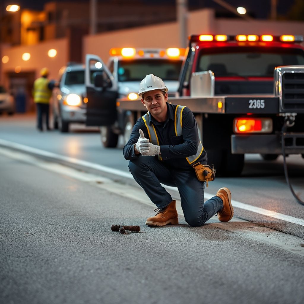 A Bro's Towing professional operating a modern tow truck, ensuring a vehicle is safely secured for transport in Helotes.